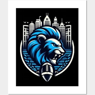 Detroit Lions Football Posters and Art